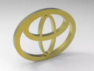 Toyota logo 3D model