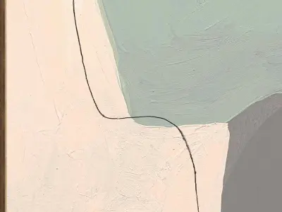 Plaster Two Photo Frame 427 Low-poly 3D model