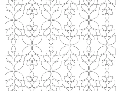 Partition decorative metal screen 3D model
