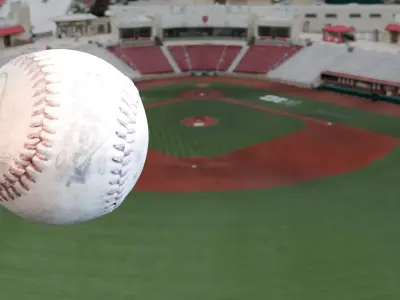 Photoscanned Baseball - Low Res Free 3D model