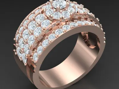 Luxury Men Rings Designs 4MR011 3D print model