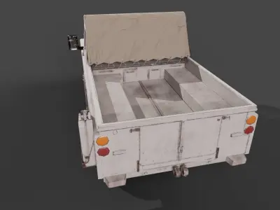 Jeep model Low-poly 3D model