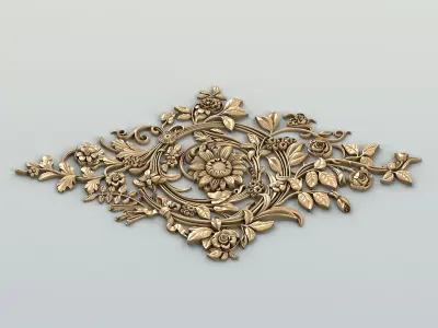Round rosette 053 3D model
