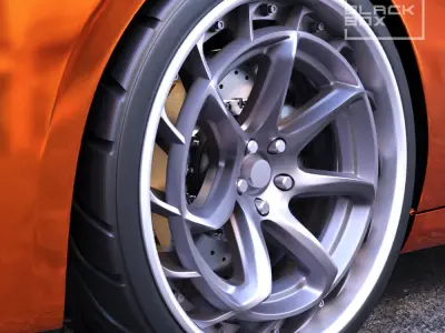 LZR WHEEL SET FRONT AND REAR 3 OFFSETS for diecast 3D print model