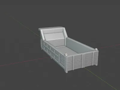 MAN Truck Static Rock Trailer Model for 3D Print 3D print model