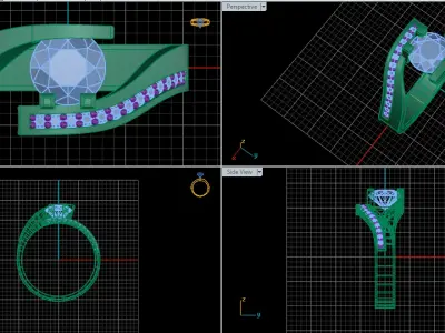 jewelry ring 156 3D print model