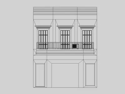 Buenos Aires Style Building 2 3D model
