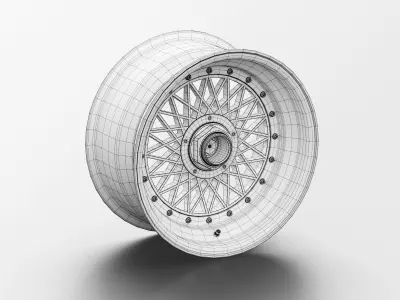 BBS E57 Turbofan 17in Wheel Porsche 935 3D Model 3D model