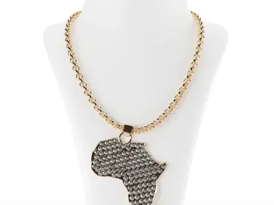 Africa gold jewel 3D model