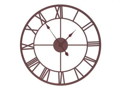 Wall Clock Metal   3D model