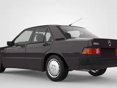 Mercedes Benz 190E 1990 W201 3D model
