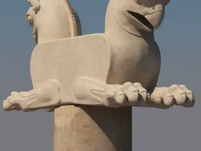 Griffin capital of column 3D model