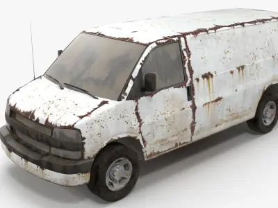 Rusty van 3D model