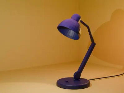 Low-Poly Desk Lamp - Game Ready - VR AR Compatible Low-poly 3D model