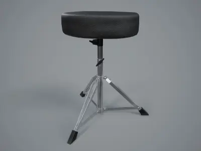 Drum Stool PBR Game Ready Low-poly 3D model