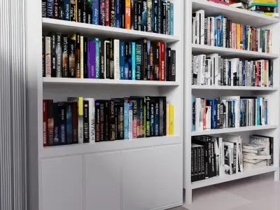 Complete Book Set Low-poly 3D model