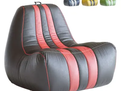 Bag chair SportCar 3D model