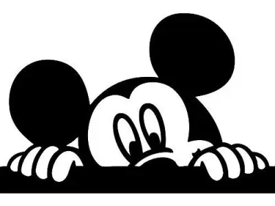 Mickey Kids and baby room wall art 2 3D print model