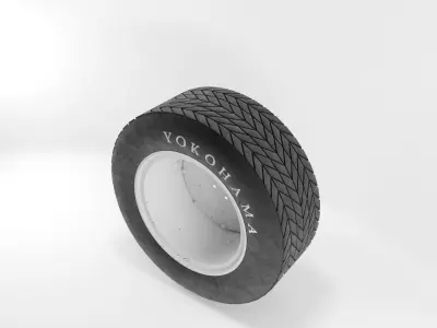 Car Tire 3D model 13