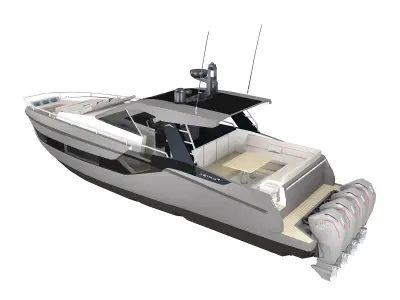 Motor Yacht Azimut Verve 47 3D model