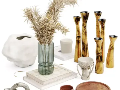 Decorative set 001 3D model