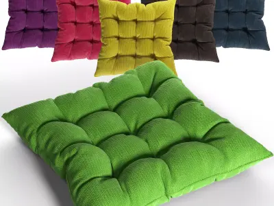 Knitted Decorative Pillow 3D model