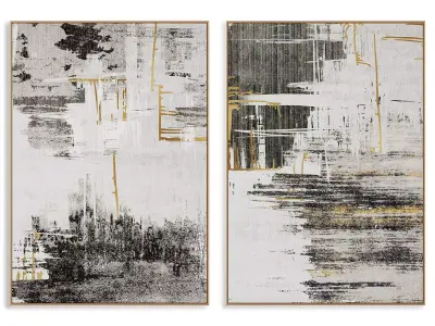 Abstract Painting Frame set 3D model shop