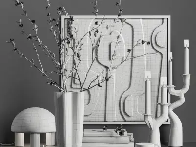 Decorative set049 3D model