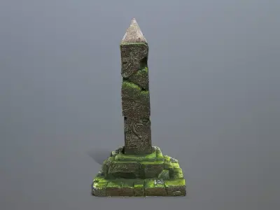 pillar Low-poly 3D model order