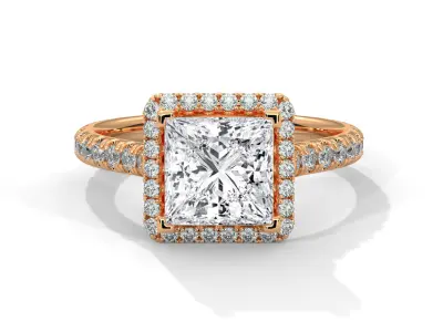 solitaire ring with detail images and 360 render videos 89 3D print model