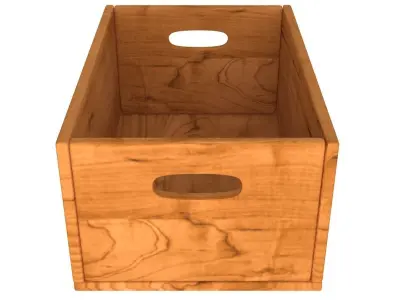 Wooden Box Color 1 3D model