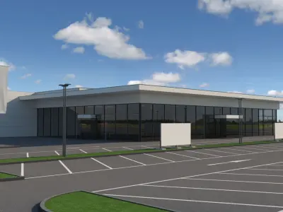 Generic Car Dealership 3D model