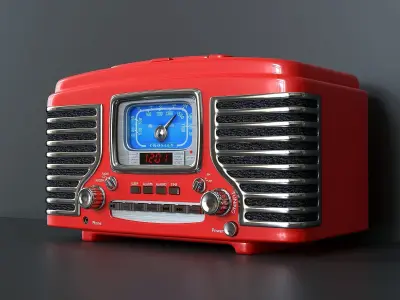 Desktop receiver with CD player 3D model