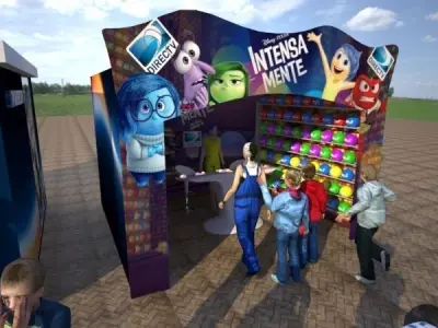 Brand launch at the fair for brand 3D model