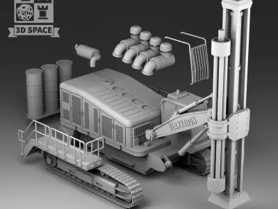 drilling machine 3D print model