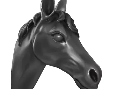 Decorative horse head 3D model