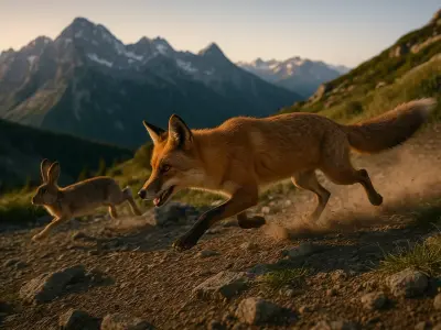 Realistic Red Fox Low-poly 3D model
