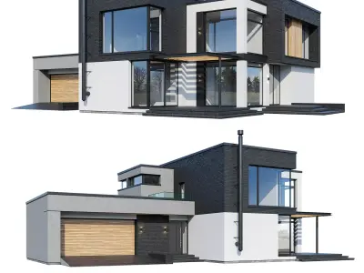 Modern house Gelly 3D model