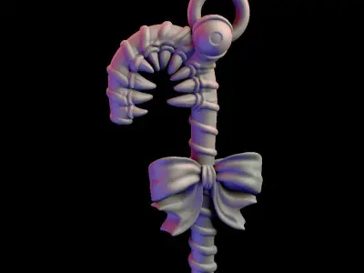 MimiChristmas ornament with bow 3D print model