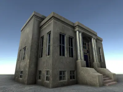 42 buildings for Unity and Unreal Engine Package Low-poly 3D model