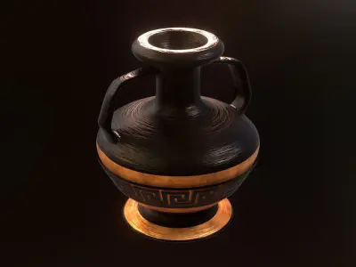  ancient greek pot 5 Low-poly 3D model