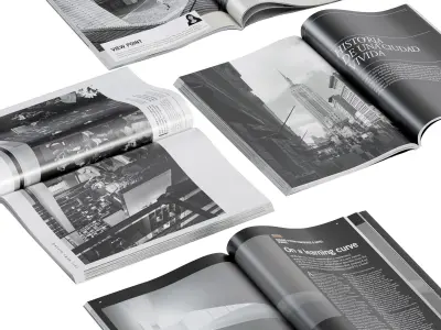 Magazines - Dark Theme 3D model