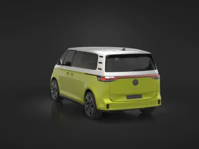 Volkswagen ID Buzz  Low-poly 3D model