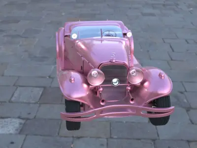 Car 3d Model vintage 3D model