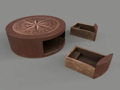 Puzzle Circle Prop Low-poly 3D model
