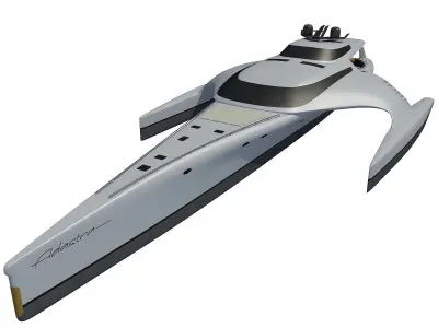 Collection of 4 Luxury Yachts  3D model