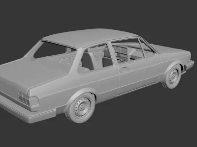 Volkswagen Jetta 1979 2 Door 3D print model