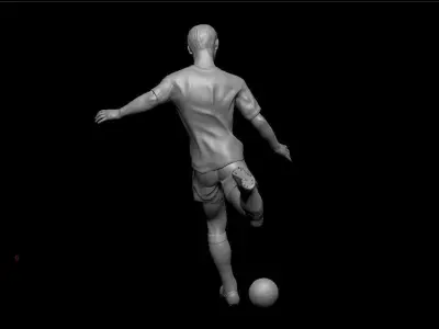 3D printable model soccer player  3D print model