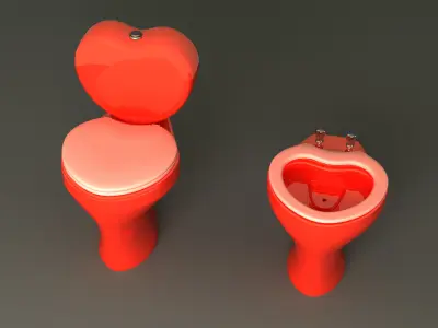 Toilet floor-standing  3D model