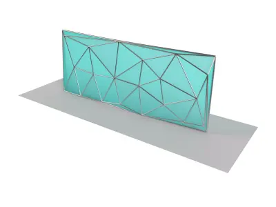 Triangulated Wall random points v1 3D model